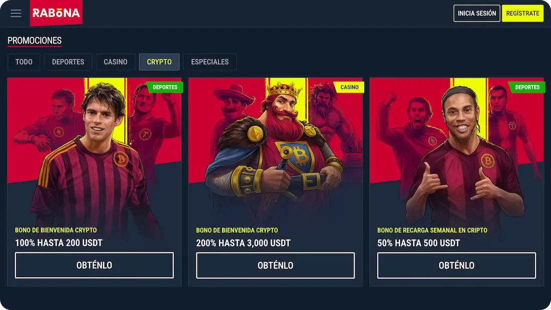 bonos del casino rabona